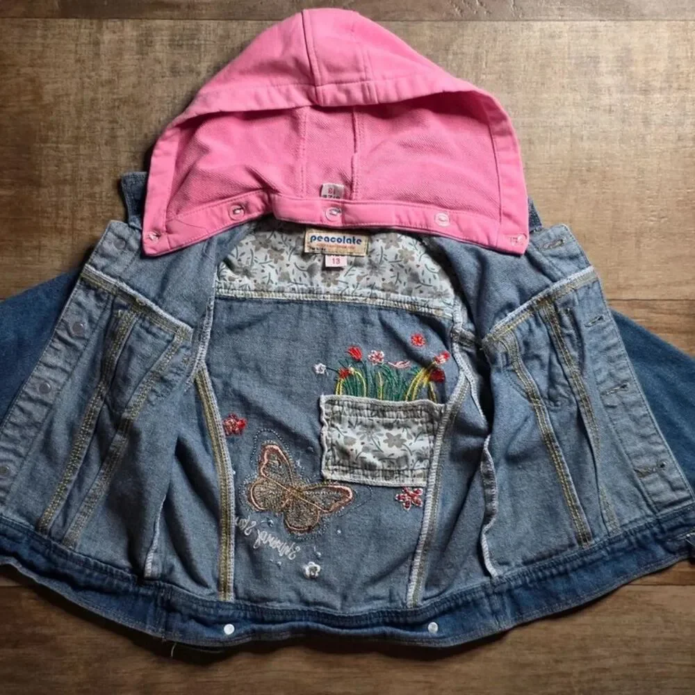Peacolate kids embroidered